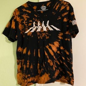 The Beatles Abbey Road DIY bleach tie dye shirt